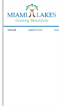 Mobile Screenshot of miamilakes-fl.gov